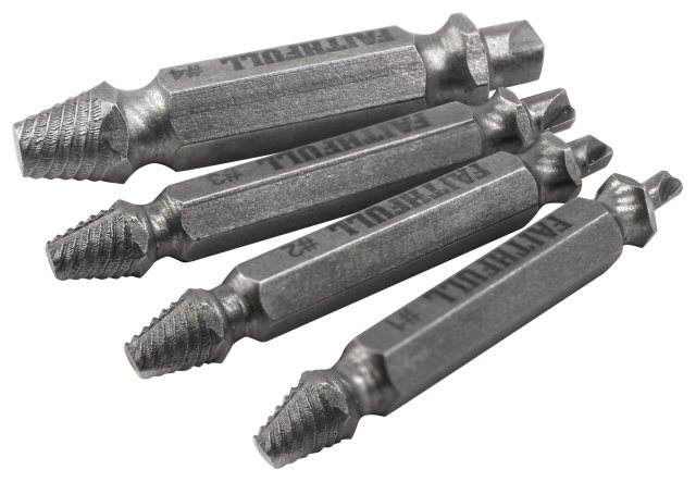 Faithful Faithfull Screw Extractor Kit 4 Pack