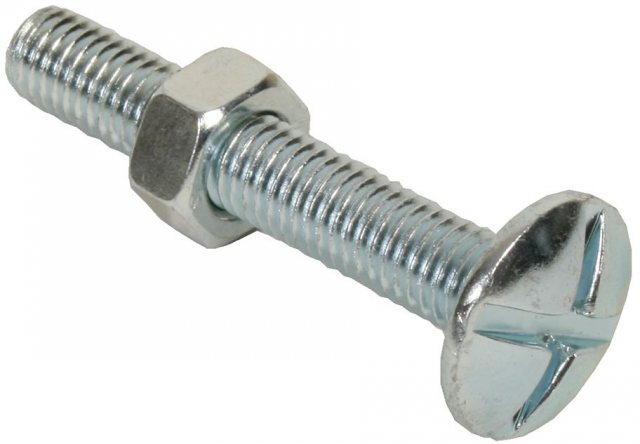 John George John George Roofing Nut & Bolt M6 10 Pack