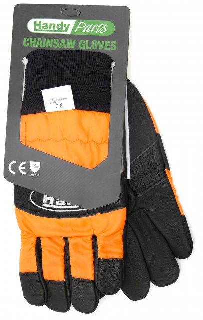 Handy Handy Parts Chainsaw Gloves Black/Orange