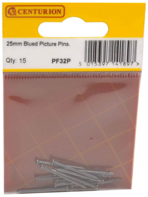 Centurion Blued Picture Pins 15 Pack