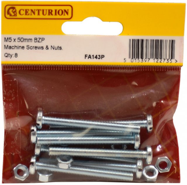 Centurion Machine Screws & Nuts M5