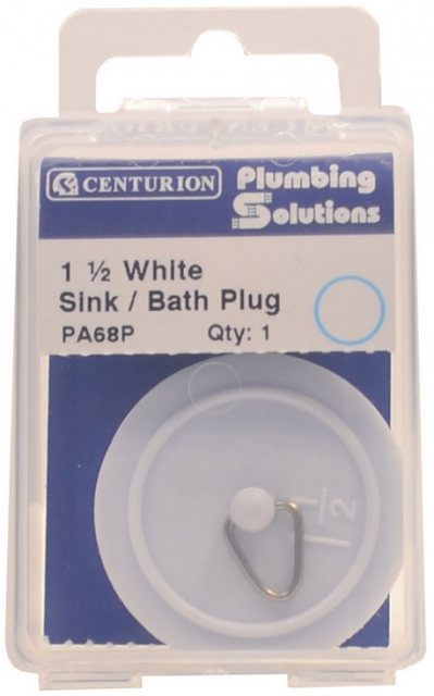 Centurion Sink & Bath Plug White