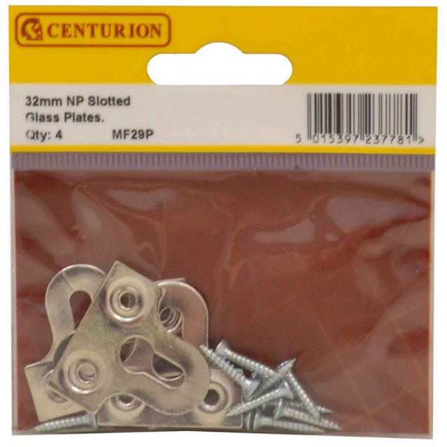 Centurion Nickel Plated Glass Plate 4 Pack