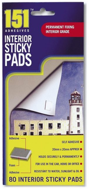 Interior Sticky Pads 80 Pack