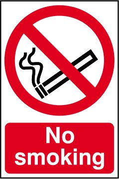 PVC Sign No Smoking
