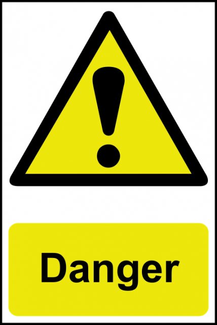 PVC Sign Danger