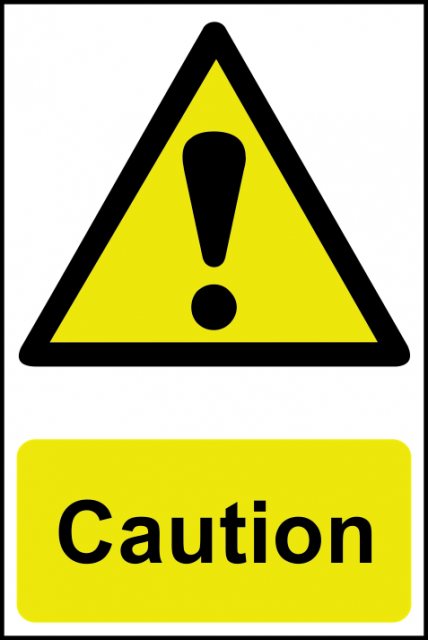 PVC Sign Caution