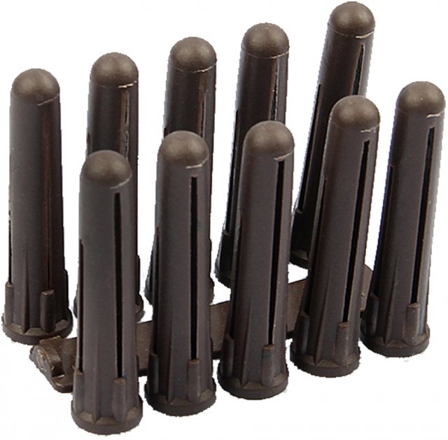 John George Plastic Plug 6-12g Brown 100 Pack