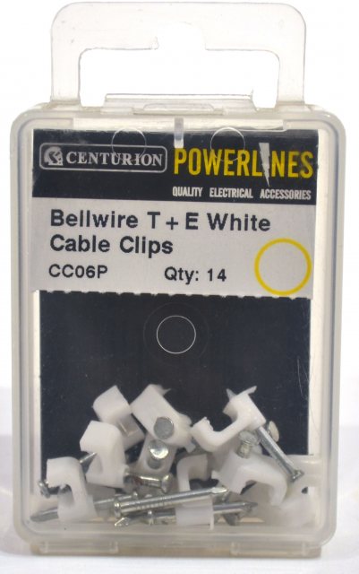 Centurion Bellwire Cable Clips 14 Pack