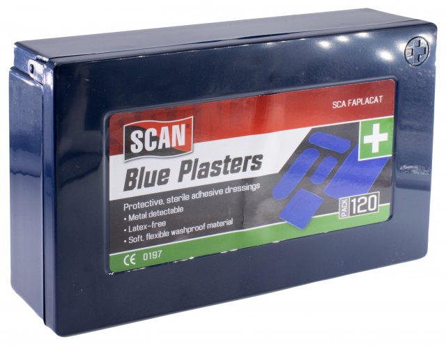 Scan Scan Hypoallergenic Blue Plasters 120 Pack