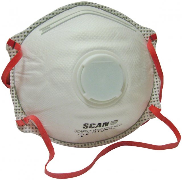 Scan Scan Moulded Valved Dolomite Disposable Mask FFP3