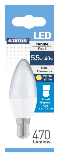 Status LED Candle Bulb SBC 5.5w