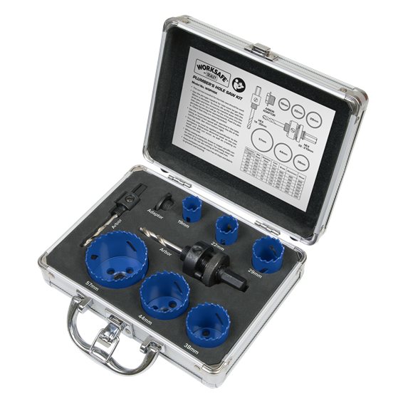 Sealey Sealey Plumber's Hole Saw Kit 9 Piece