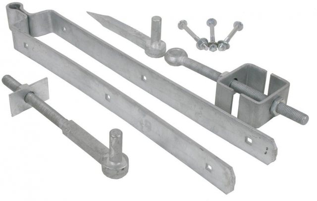 John George John George Field Gate Adjustable Hinge Set With Fixings