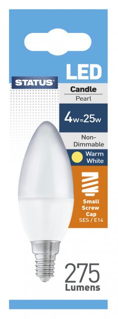 Status LED Candle Bulb SES 4w