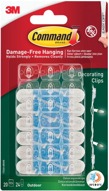 Command Command Decorating Clips Outdoor 20 Pack