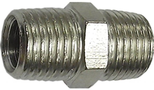 Jefferson Tools Cylindrical Nipple 1/4" Male To 1/4" Male 2 Pack