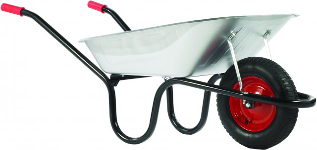 Haemmerlin Chasseur 90L Galv Pneumatic Wheelbarrow