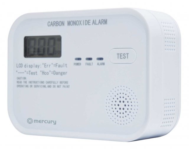 Mercury LCD Carbon Monoxide Detector
