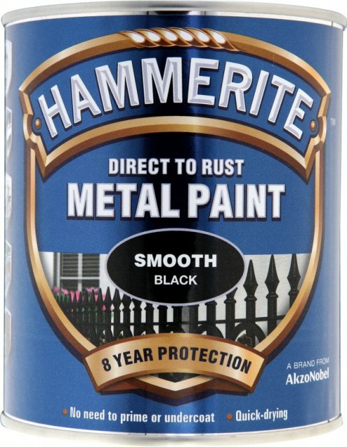 Hammerite Hammerite Smooth Direct To Rust Metal Paint