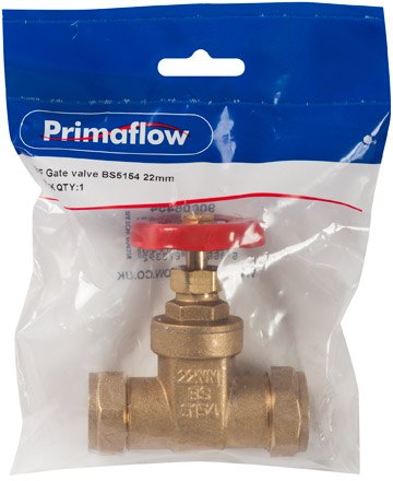 Primaflow KwikPak Gate Valve 22mm