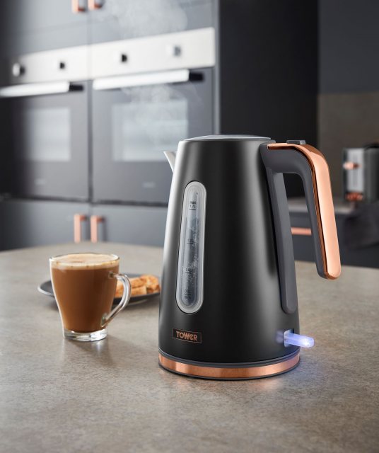 TOWER Tower Cavaletto Rose Gold Kettle 1.7L Kettles & Toasters Mole