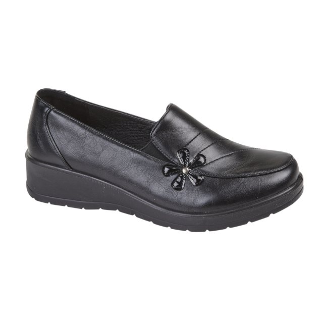 L,J & R Sorrento Ladies Shoe Black