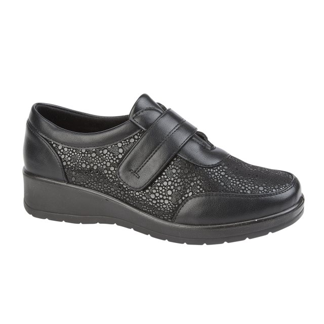 L,J & R Monica Ladies Shoe Black