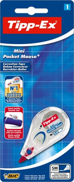  Bic TIPP-Ex Mini Pocket Mouse Correction Tape – Pack