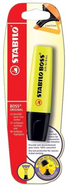 Stabilo Boss Yellow Highlighter