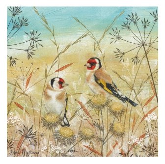 Enchanted Wildlife Card Goldfinches