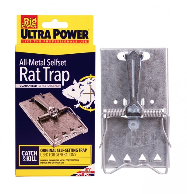 STV Big Cheese Self Set Metal Rat Trap