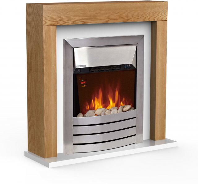 WARMLITE Chester Oak Effect Fireplace Suite 2kw - Stoves u0026 Heaters - Mole  Avon