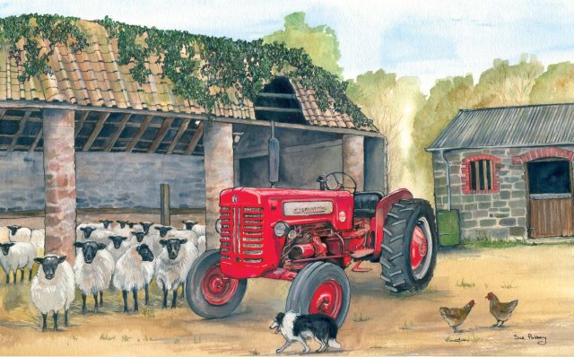 International Tractor Greetings Card