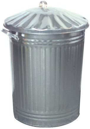 Galvanised Bin 90L