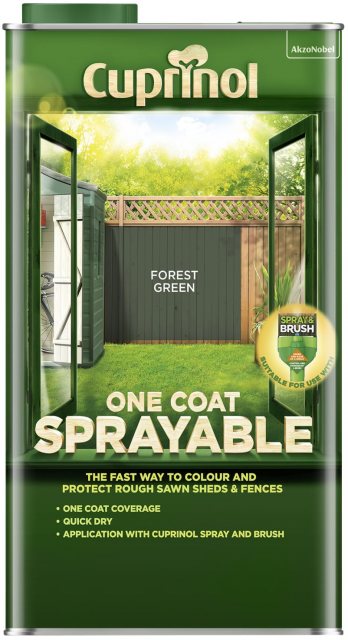 Cuprinol Sprayable Fence 5L Forest Green