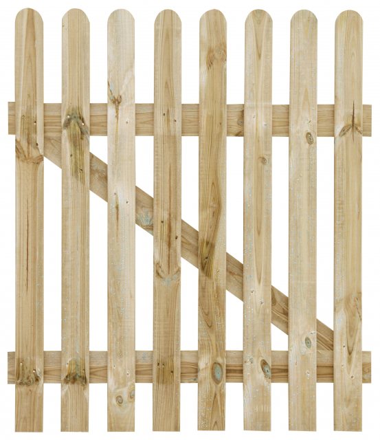 Zest Rounded Top Picket Pale Gate 900mm