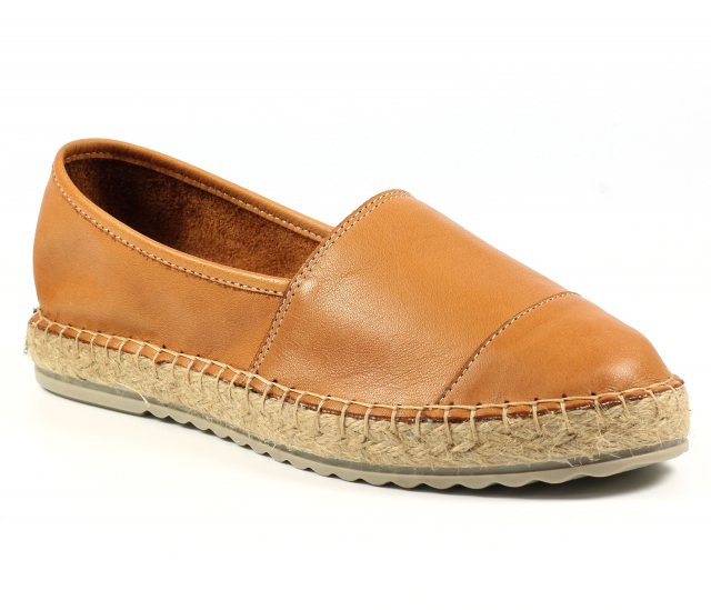 Lazy Dogz Corfu Espadrille Shoe Tan