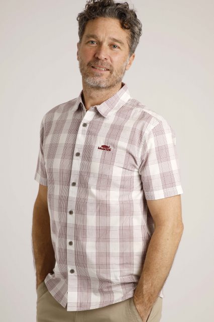 Weird Fish Weird Fish Judd Short Sleeve Check Shirt Dusty White