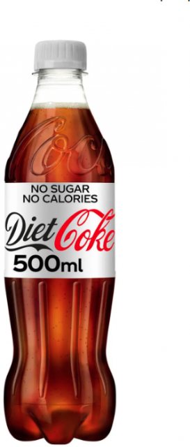 Coca Cola Diet Cola 500ml Plastic