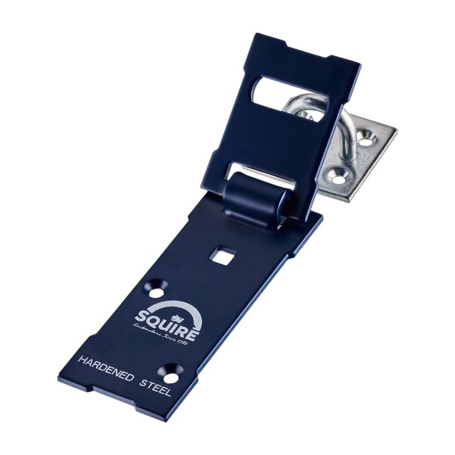 Squire Hardened Steel Clam Hasp Blue