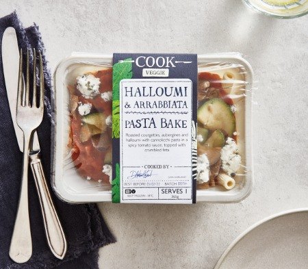 Cook Halloumi & Arrabbiata Pasta Bake Frozen Meal