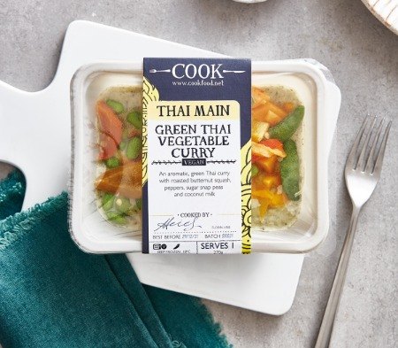 Cook Green Thai Vegetable Curry Frozen Meal