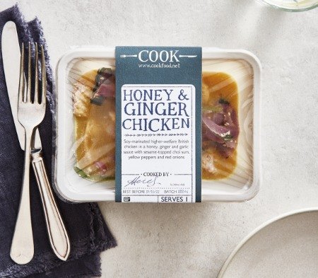 Cook Honey & Ginger Chicken Frozen Meal