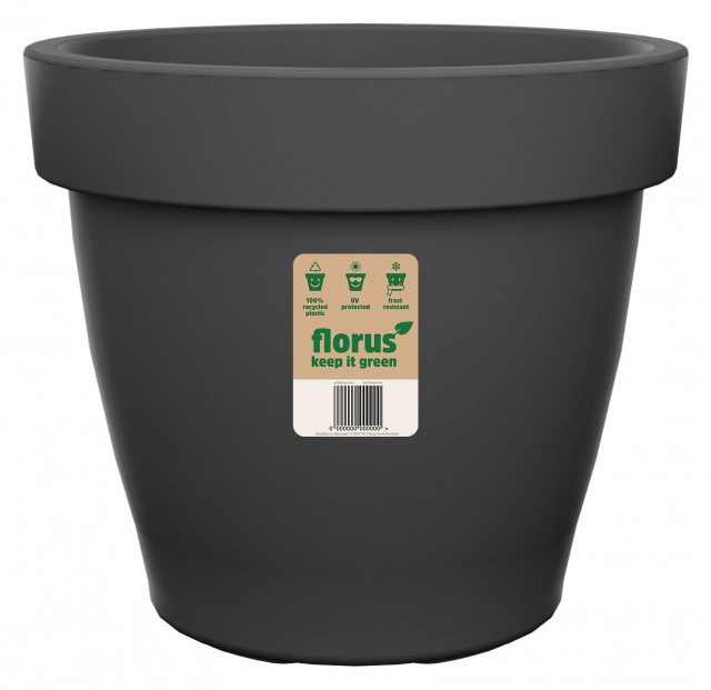 Florus Mood Campana Pot Anthracite 40cm