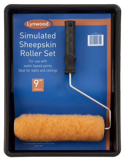 Lynwood Lynwood Simulated Sheepskin Roller Set 9"