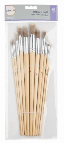 Harris Harris Seriously Good Round Artist Paint Brush 11 Pack