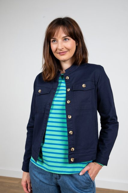 Lily & Me Lily & Me Clovelly Jacket Navy Twill