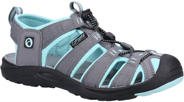 Cotswold Cotswold Marshfield Recycled Sandal Grey Turquoise