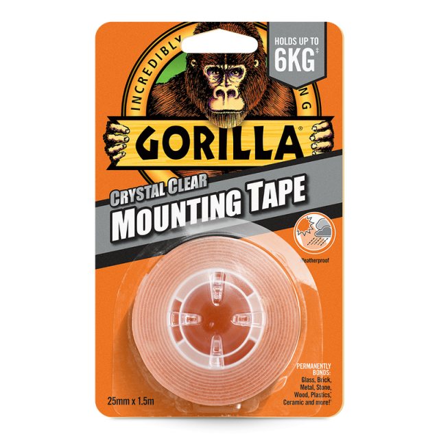 Gorilla Glue Tape Mounting Tape Clear 1.5m